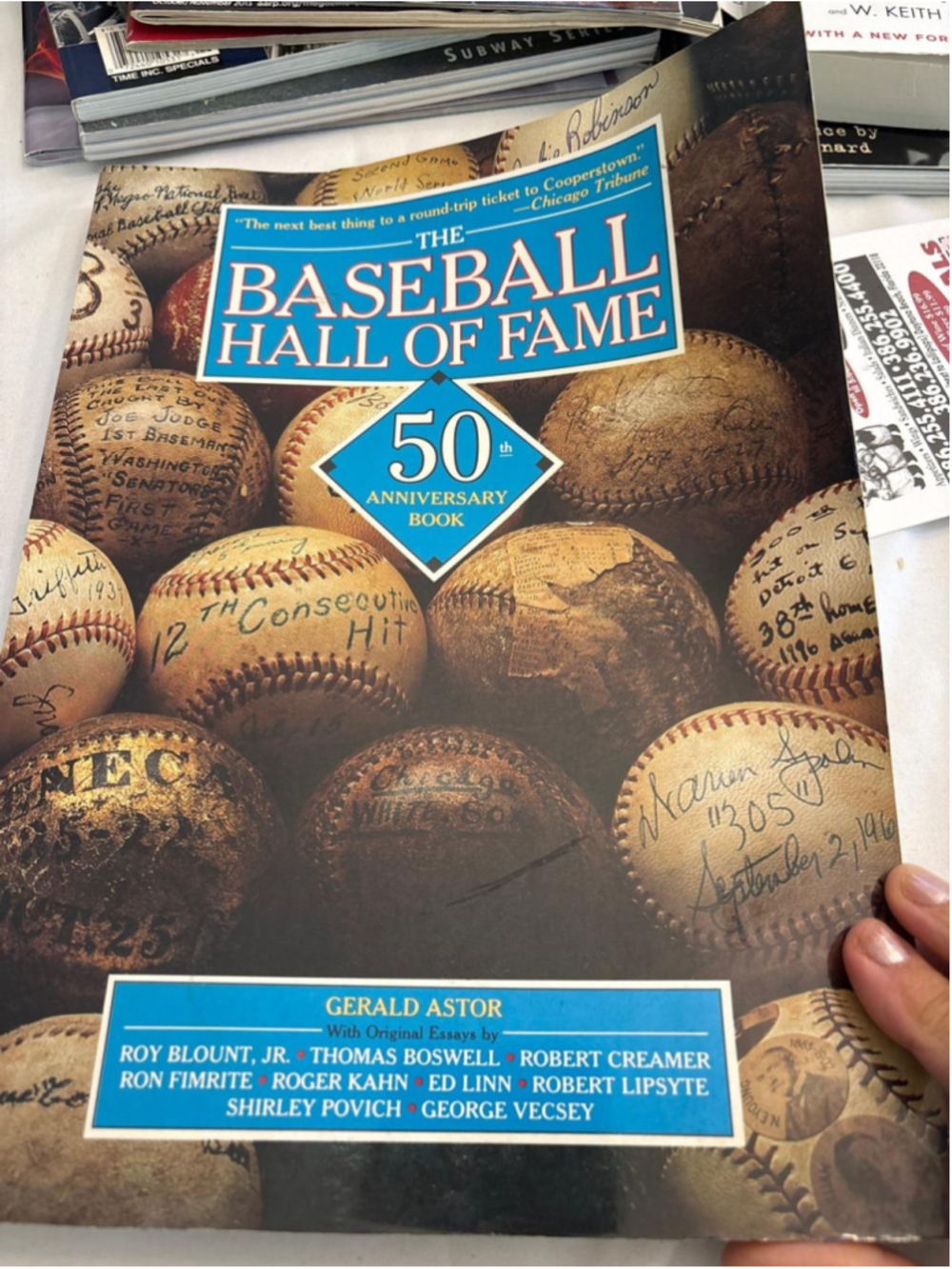 Prentice Hall Press The Baseball Hall of Fame 50th Anniversary Book #E47